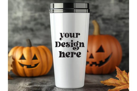 20 Oz Fall Tumbler Mockup 13 for Product Mockups and Graphics