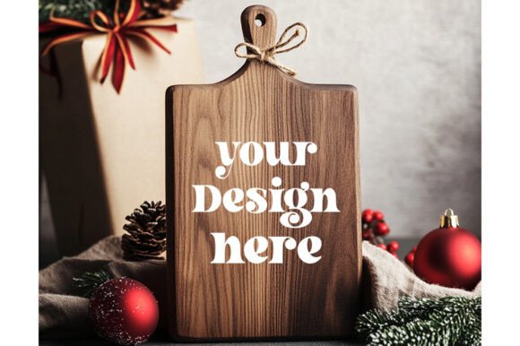 Christmas Cutting Board Mockup 10 - Product Mockups for Handmade Creations