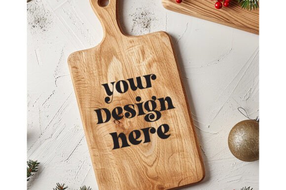 Christmas Cutting Board Mockup 12 - A Versatile Graphic Design Asset