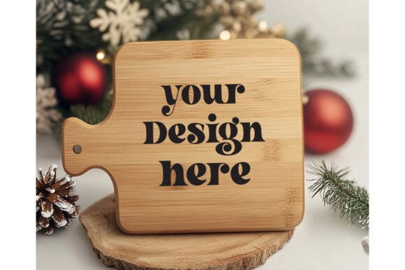 Christmas Cutting Board Mockup 17 for Product Mockups and Graphics