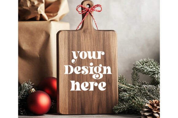 Christmas Cutting Board Mockup 19 for Product Mockups and Graphics