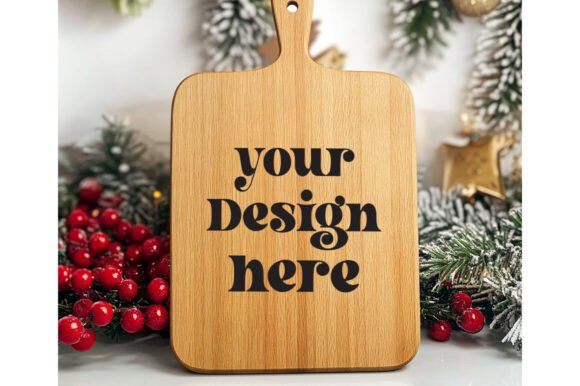 Christmas Cutting Board Mockup 22 - A Graphic Design Asset for Product Mockups