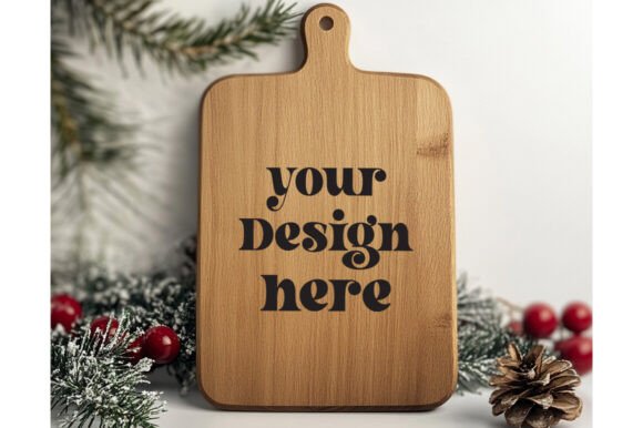 Christmas Cutting Board Mockup 24 for Product Mockups and Graphics