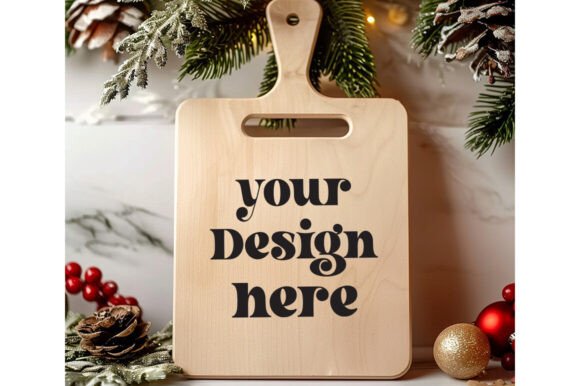 Christmas Cutting Board Mockup 42 for Product Mockups and Graphics