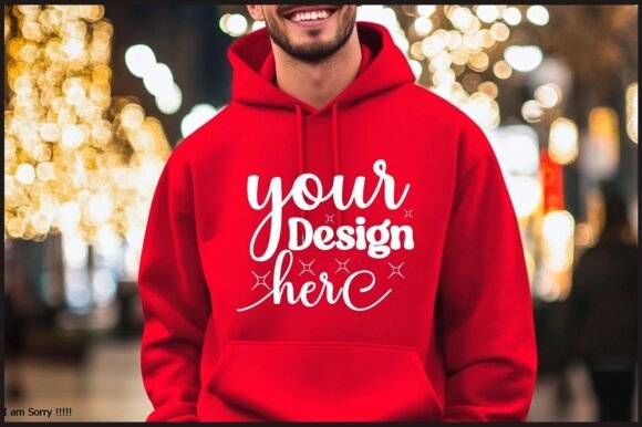 Christmas Hoodie Men Mockup 66: A Graphic Design Asset for Product Mockups