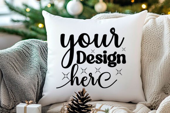 Christmas Pillow Mockup 147 Review for Embroidery Projects