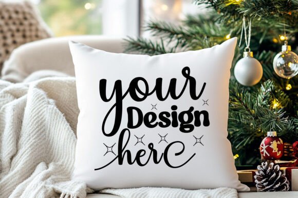 Christmas Pillow Mockup 22: A Versatile Graphic Asset for Product Mockups