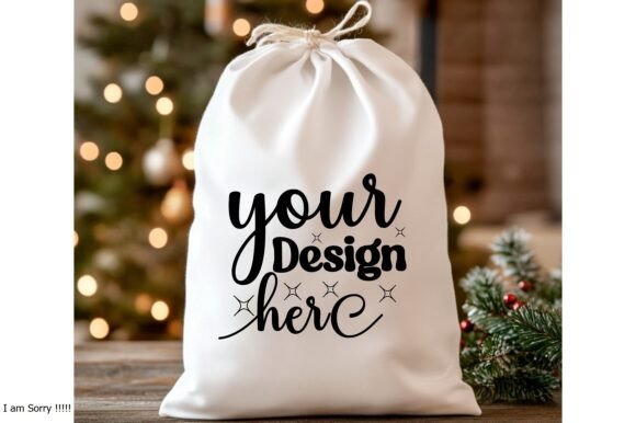 Christmas Santa Sack Mockup Jpg 1 for Product Mockups and Graphics