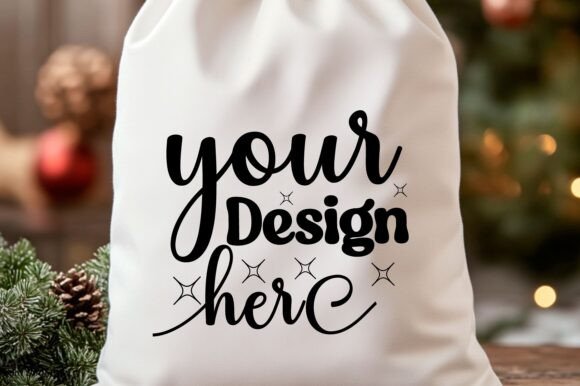 Christmas Santa Sack Mockup Jpg 10: A Festive Graphic Asset for Product Mockups