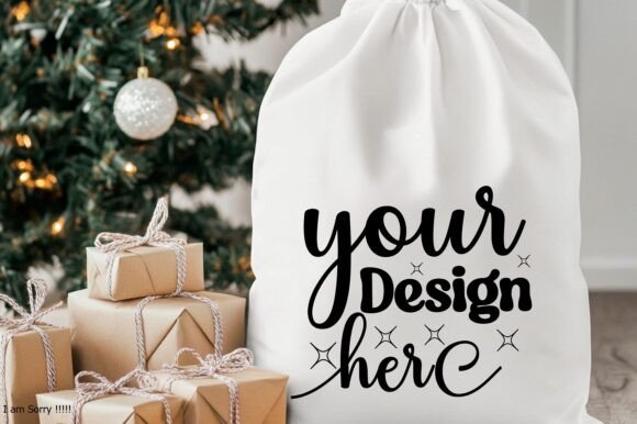 Christmas Santa Sack Mockup Jpg 26 for Product Mockups and Graphics