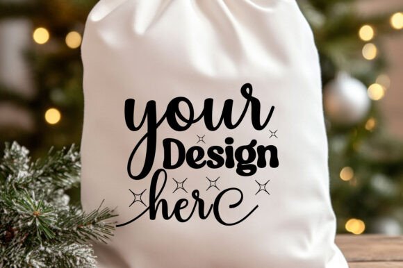 Christmas Santa Sack Mockup Jpg 8 for Product Mockups and Graphics
