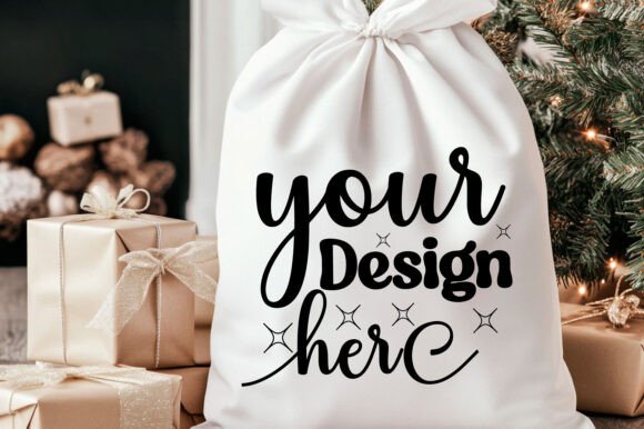 Christmas Santa Sack Mockup Jpg 95 for Product Mockups and Graphics