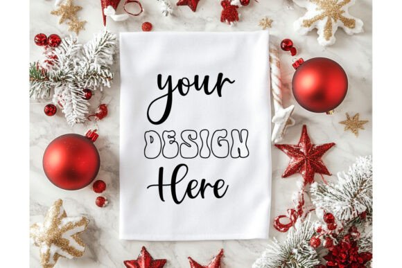 Christmas Towel Mockup 38 for Product Mockups and Graphics