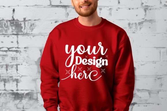 Gildan 18000 Christmas Men Mockup 164 – A Graphic Design Asset for Product Mockups