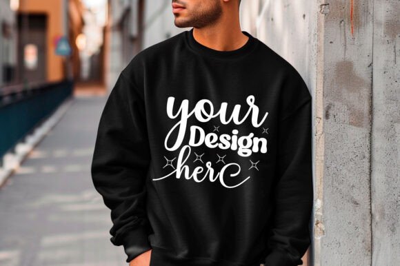 Gildan 18000 Christmas Men Mockup 166 for Product Mockups and Graphics