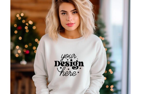 Gildan 18000 Christmas Mockup 49 for Product Mockups and Graphics