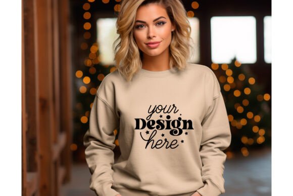 Gildan 18000 Christmas Mockup 73 for Product Mockups and Graphics
