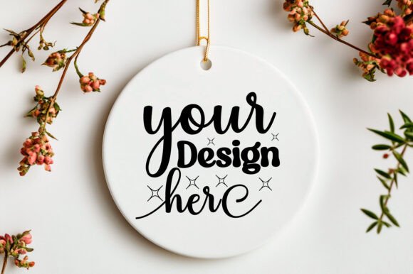 Valentine Round Mockup Valentine's 55 for Graphics and Product Mockups