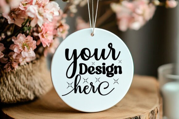 Valentine Round Mockup Valentine's 70 - A Graphic Design Asset for Product Mockups