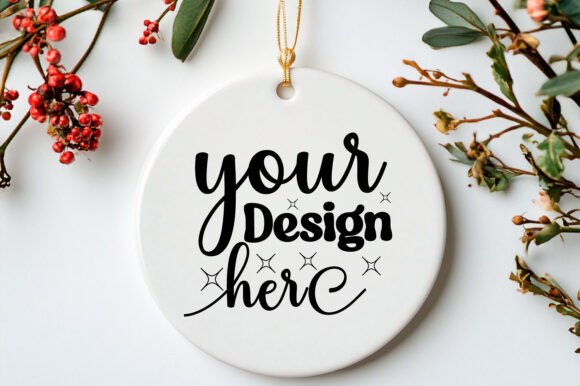 Valentine Round Mockup Valentine's 8 - A Graphic Design Asset for Product Mockups